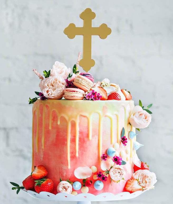 Cross (Orthodox) Acrylic Cake Topper